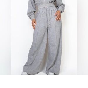 #442 Heather gray extra tall wide leg pants